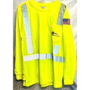 Aramark High-Visibility Long Sleeve T-Shirt M Reflective 3M Safety Workwear